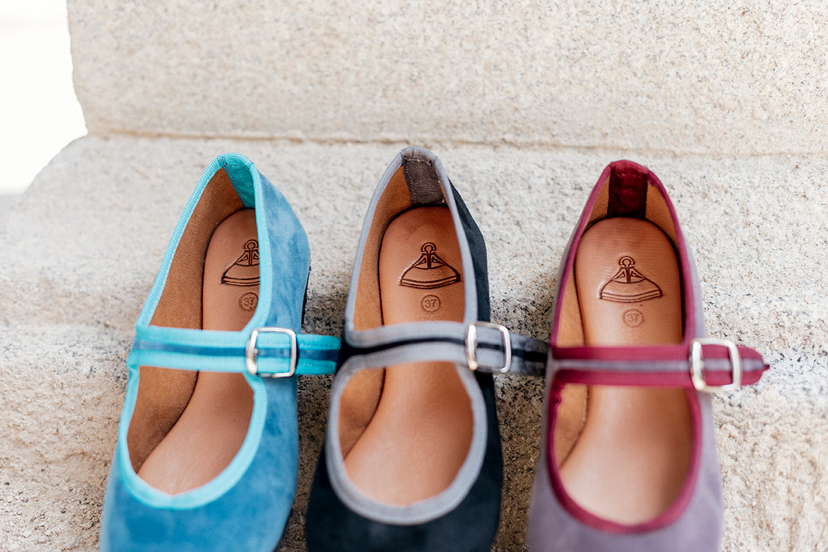 Bérgamo Mary Jane In Black Velvet