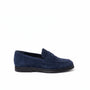 Mocasín Oxford Serraje Marino