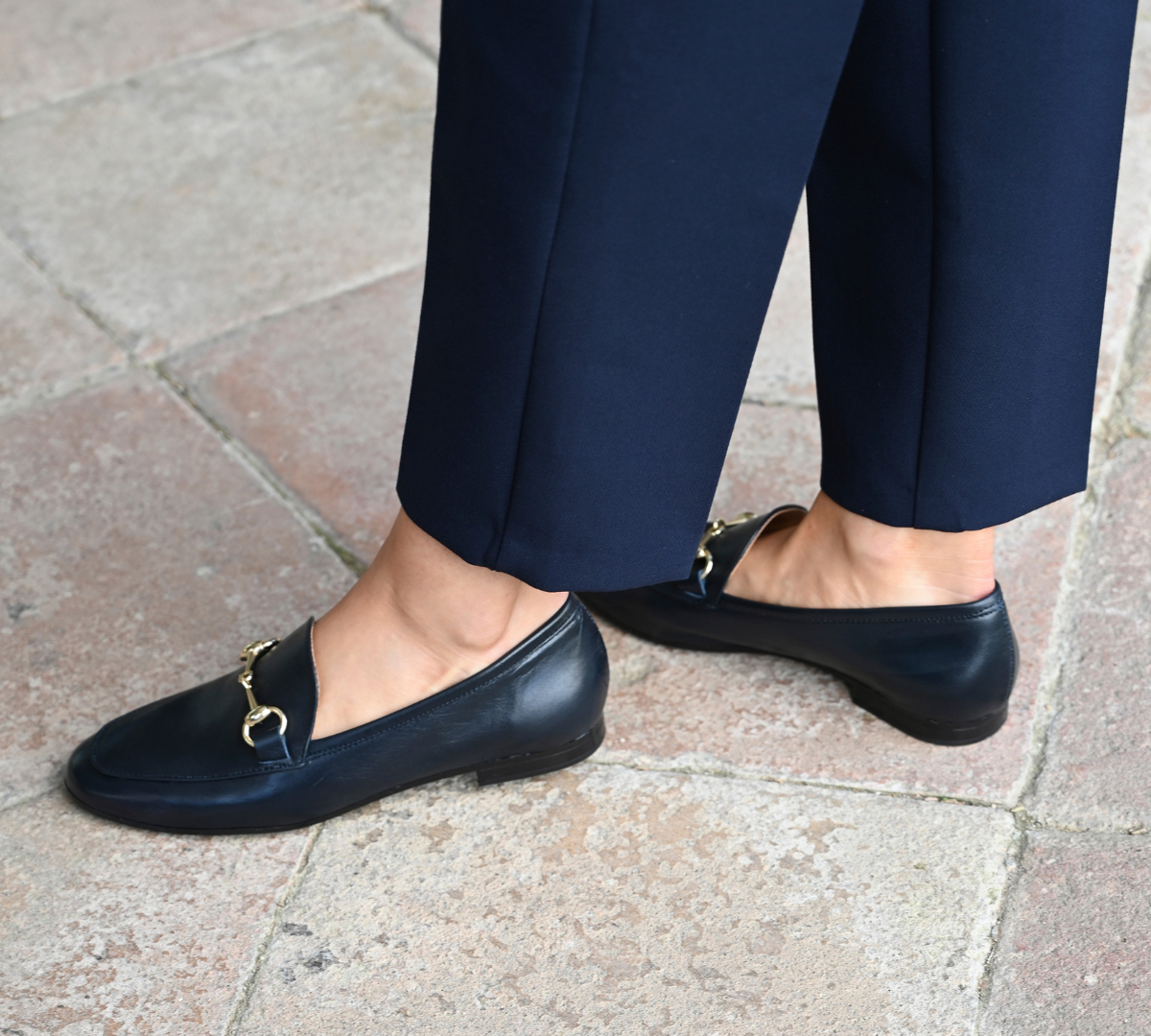 Mocasín Canido Piel Marino