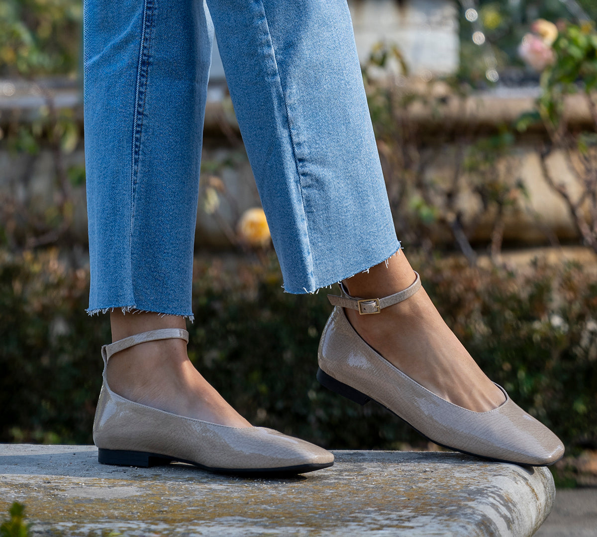 Sandrine burgundy trim