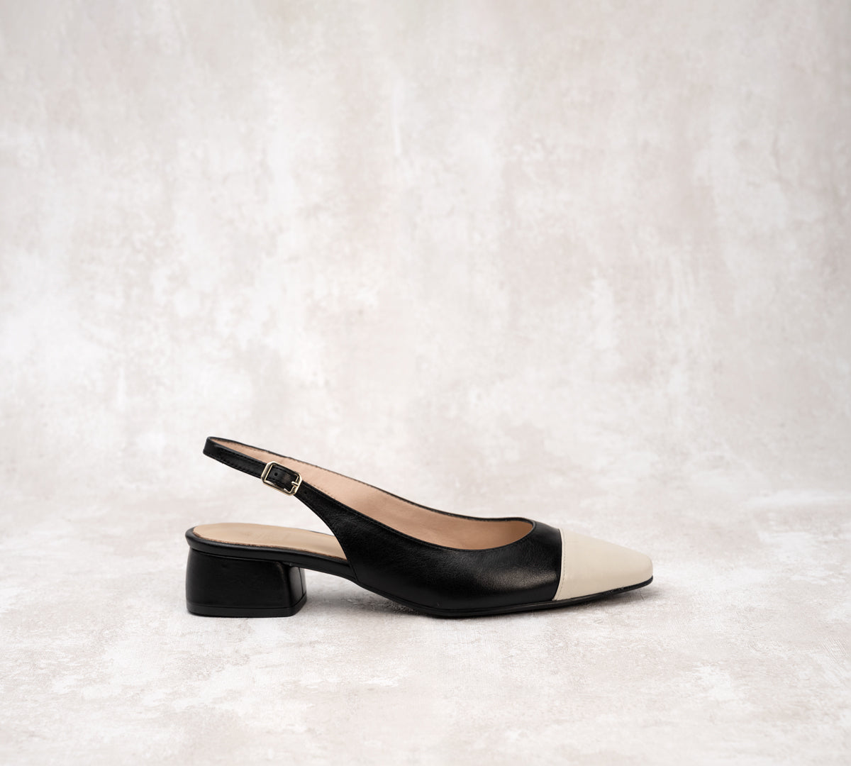 Berta Navy with Nude Toe