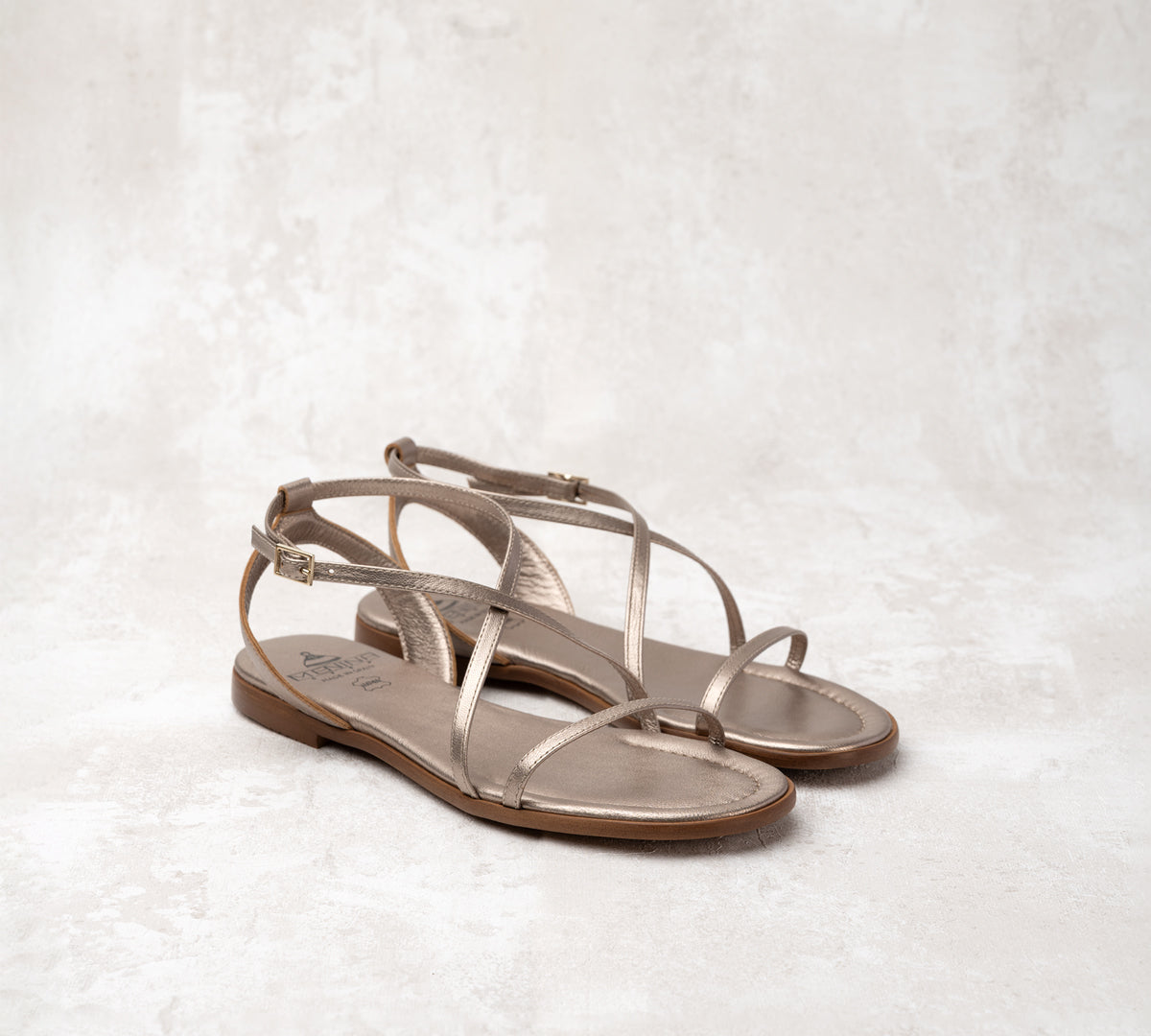 Cadaqués Metallic Sandal