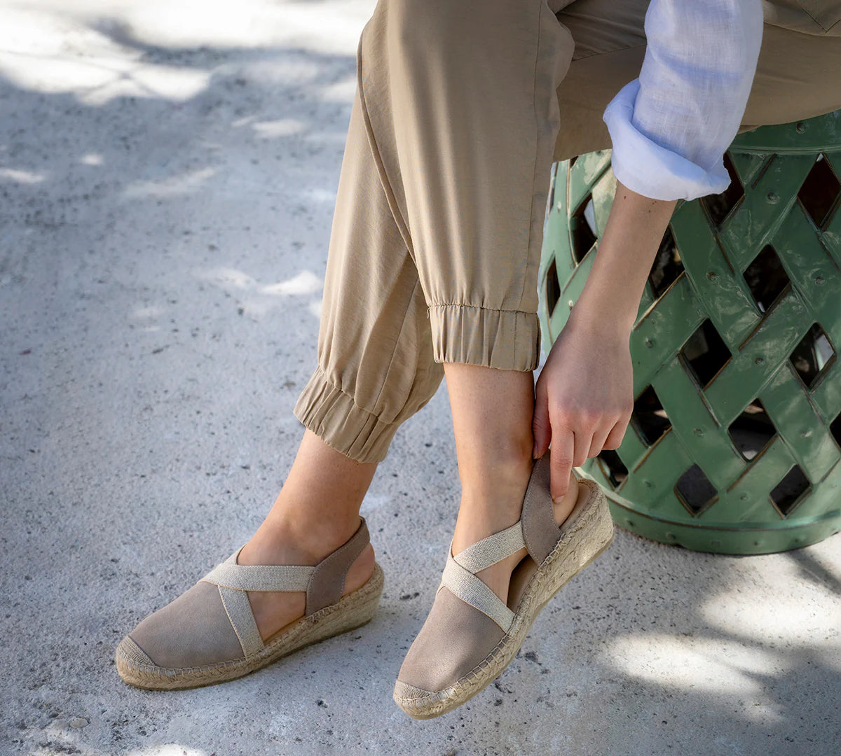 Barbate Camel Esparto Suede Lateral rubbers