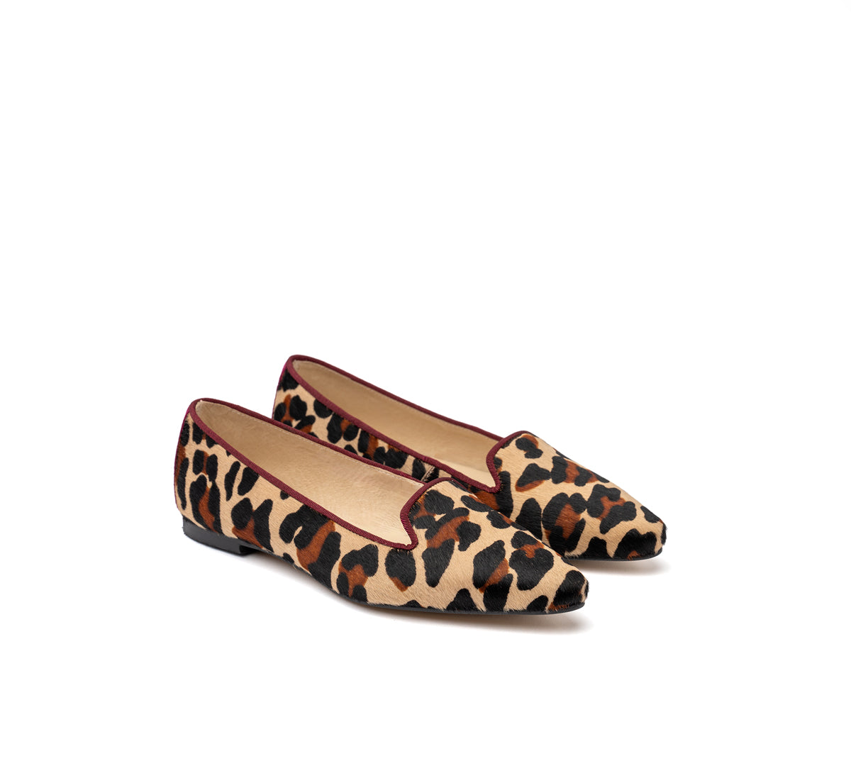 Pointy Loafer Cheetah Calf Hair