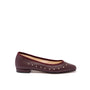 Sandrine burgundy trim