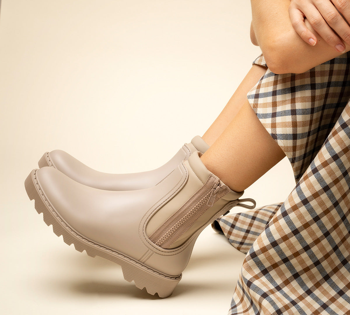 Botín de lluvia crudo