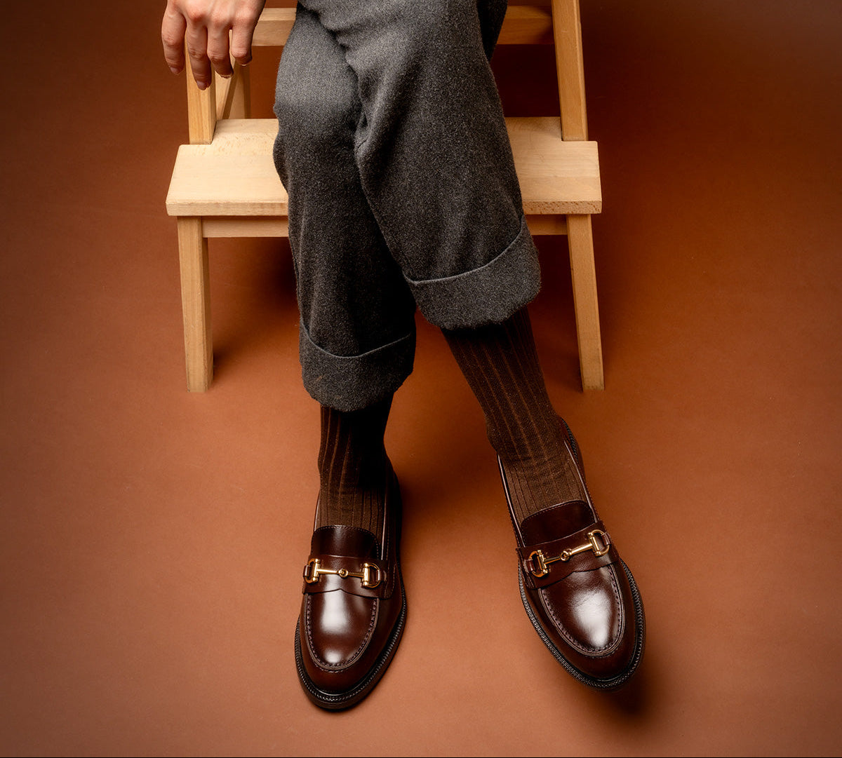 Sandrine burgundy trim