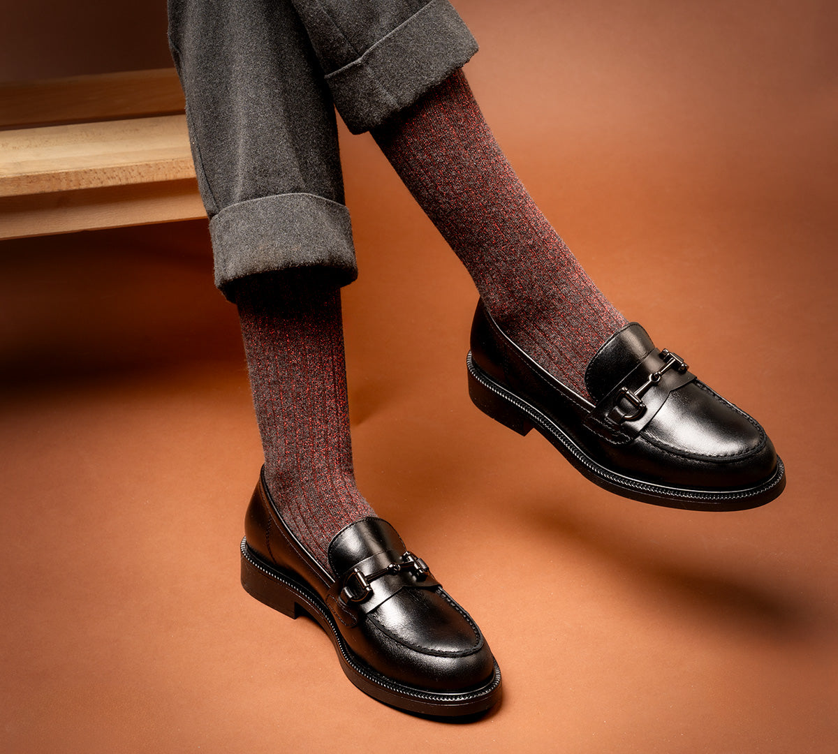 Sandrine burgundy trim