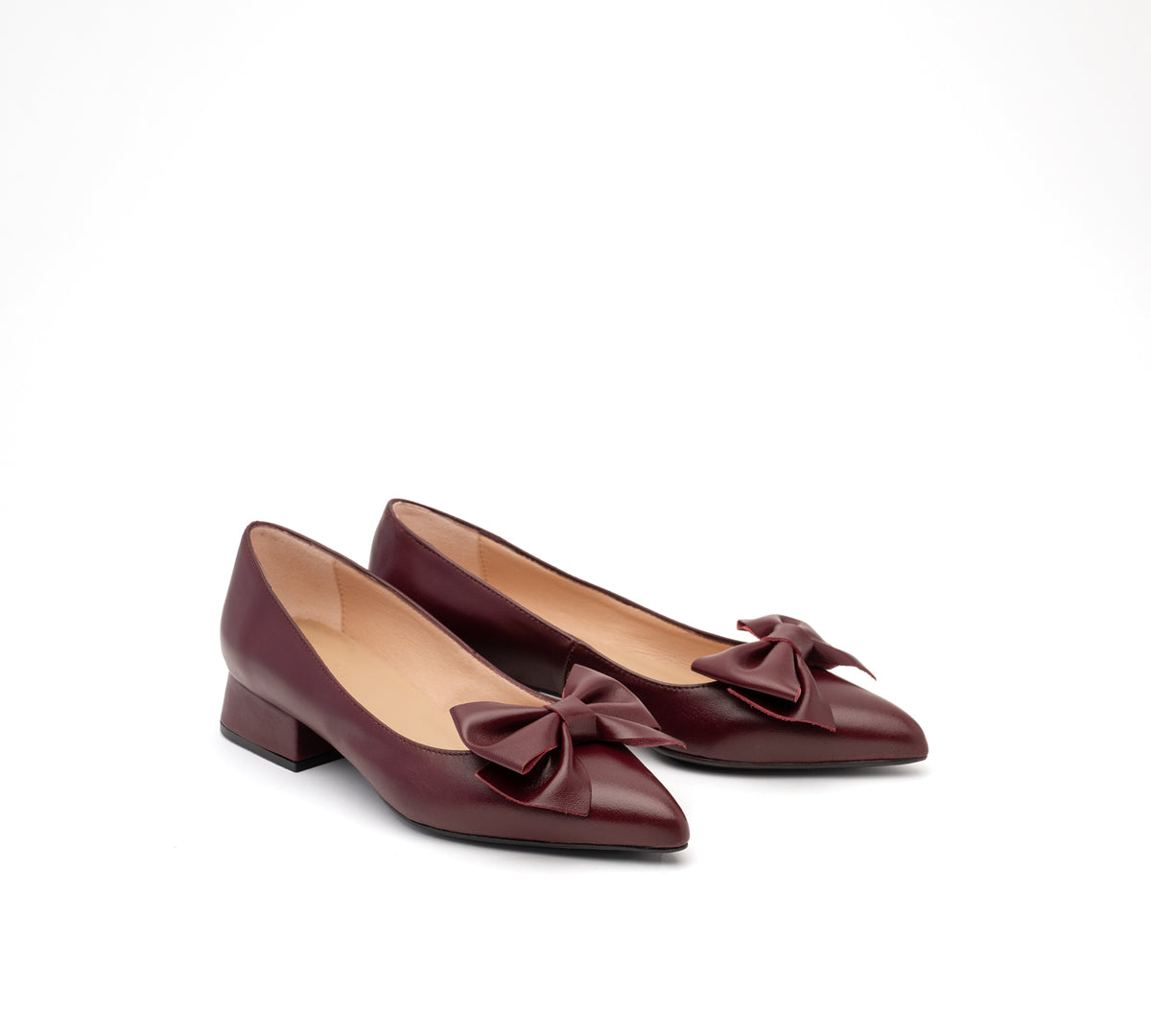 Bailarina Valentina piel burdeos