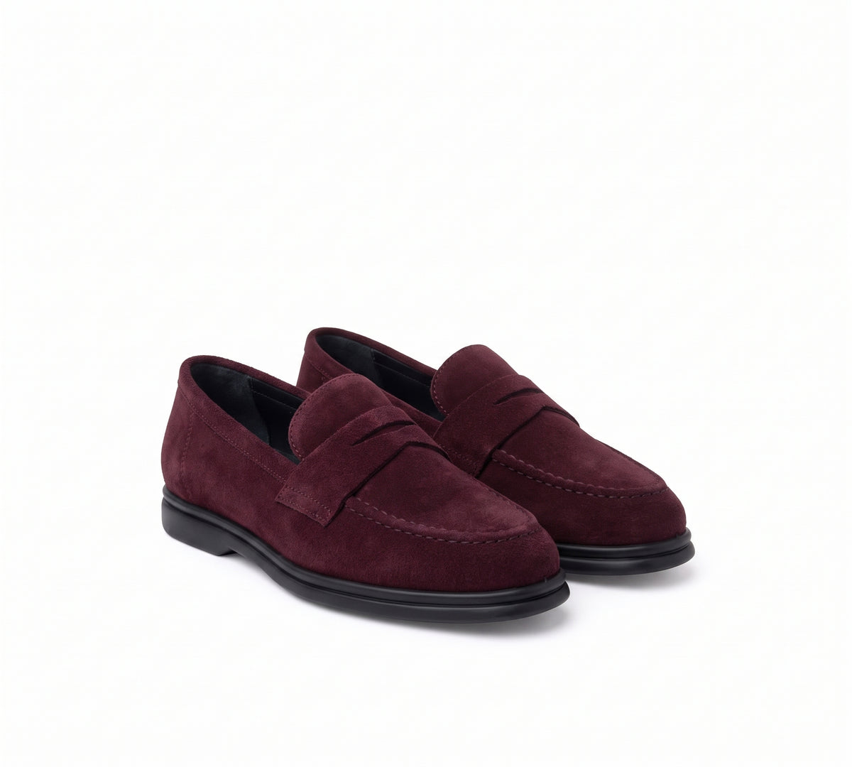 Mocasín Oxford Serraje Burdeos