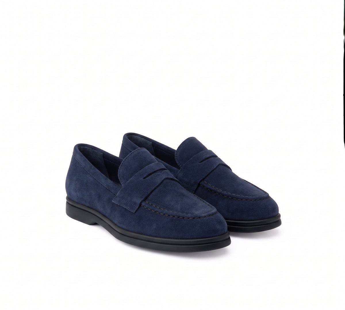 Mocasín Oxford Serraje Marino