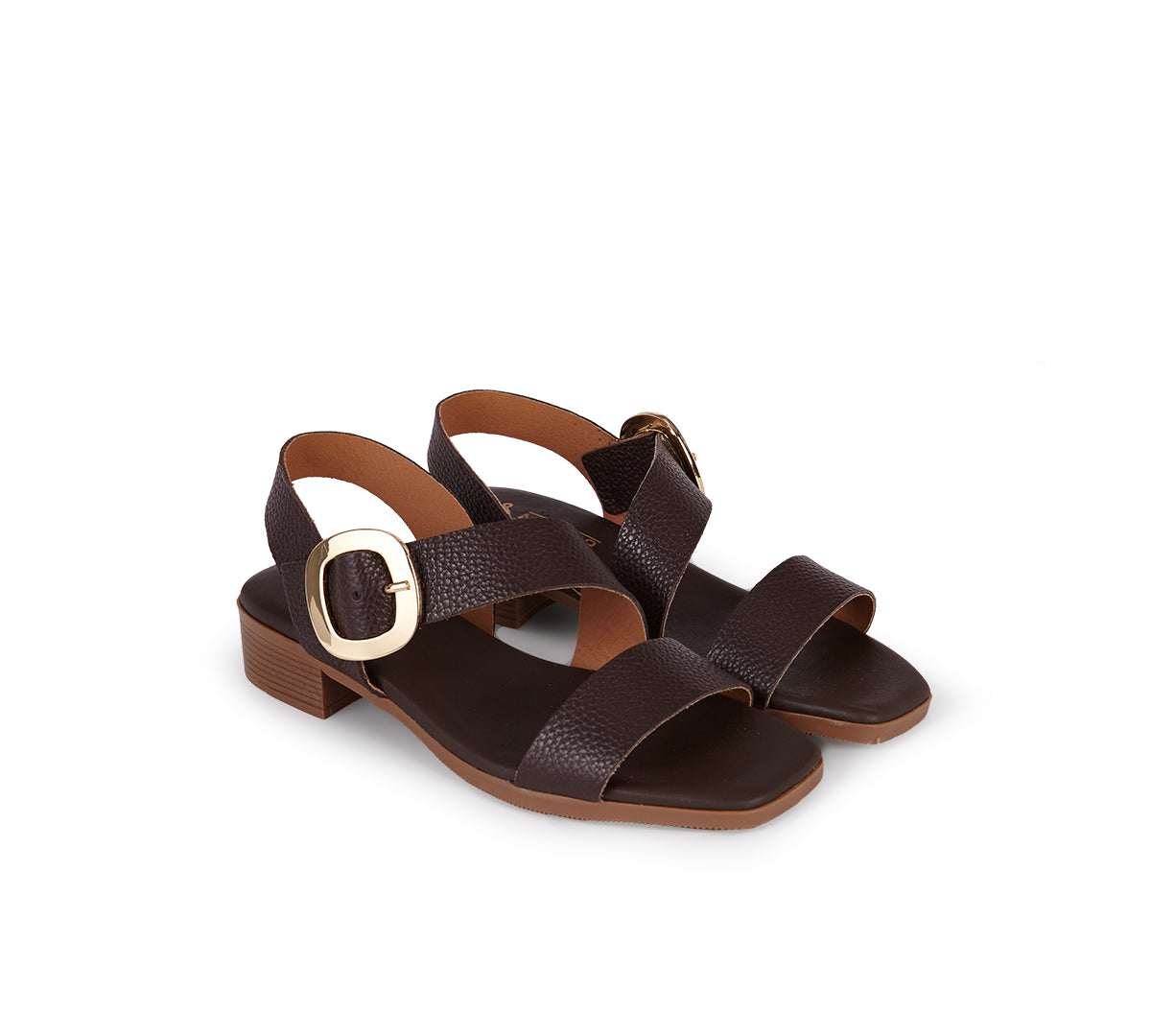 Sandalia Romeo piel marrón chocolate