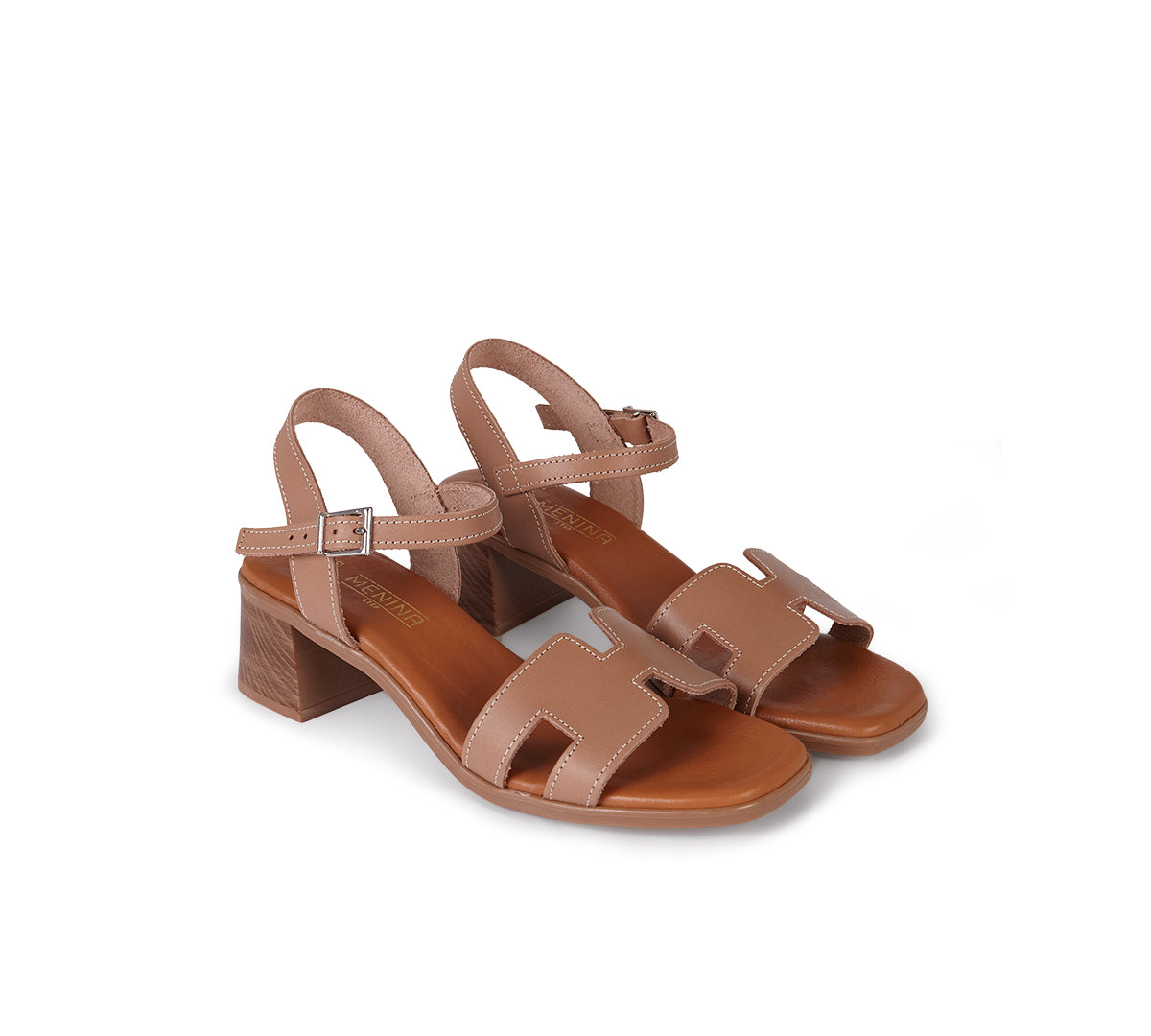 Sandalia nuit piel camel