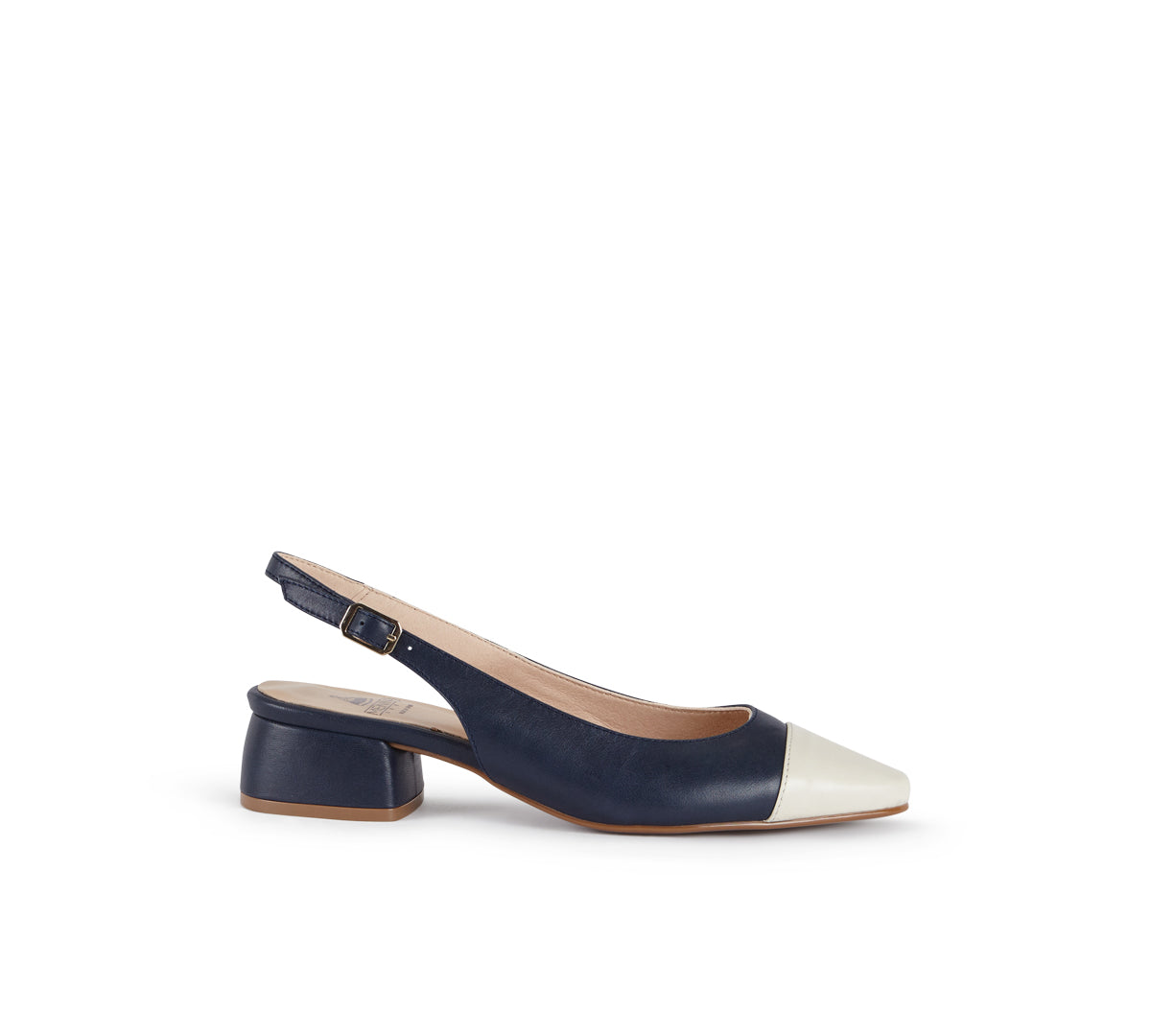 Berta Navy with Nude Toe