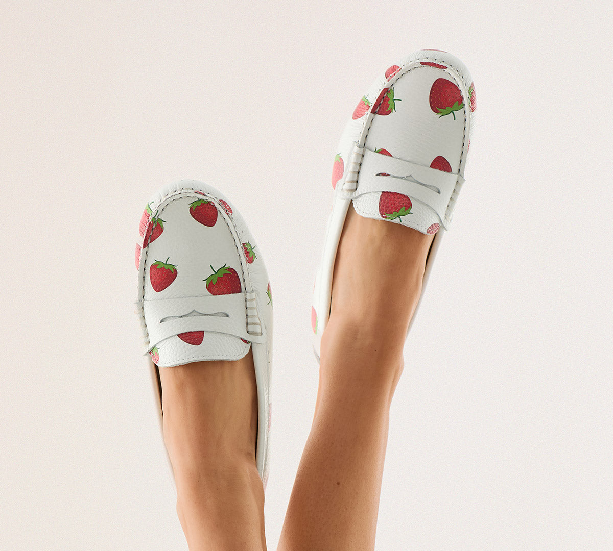 Mocasines Oporto piel fresas