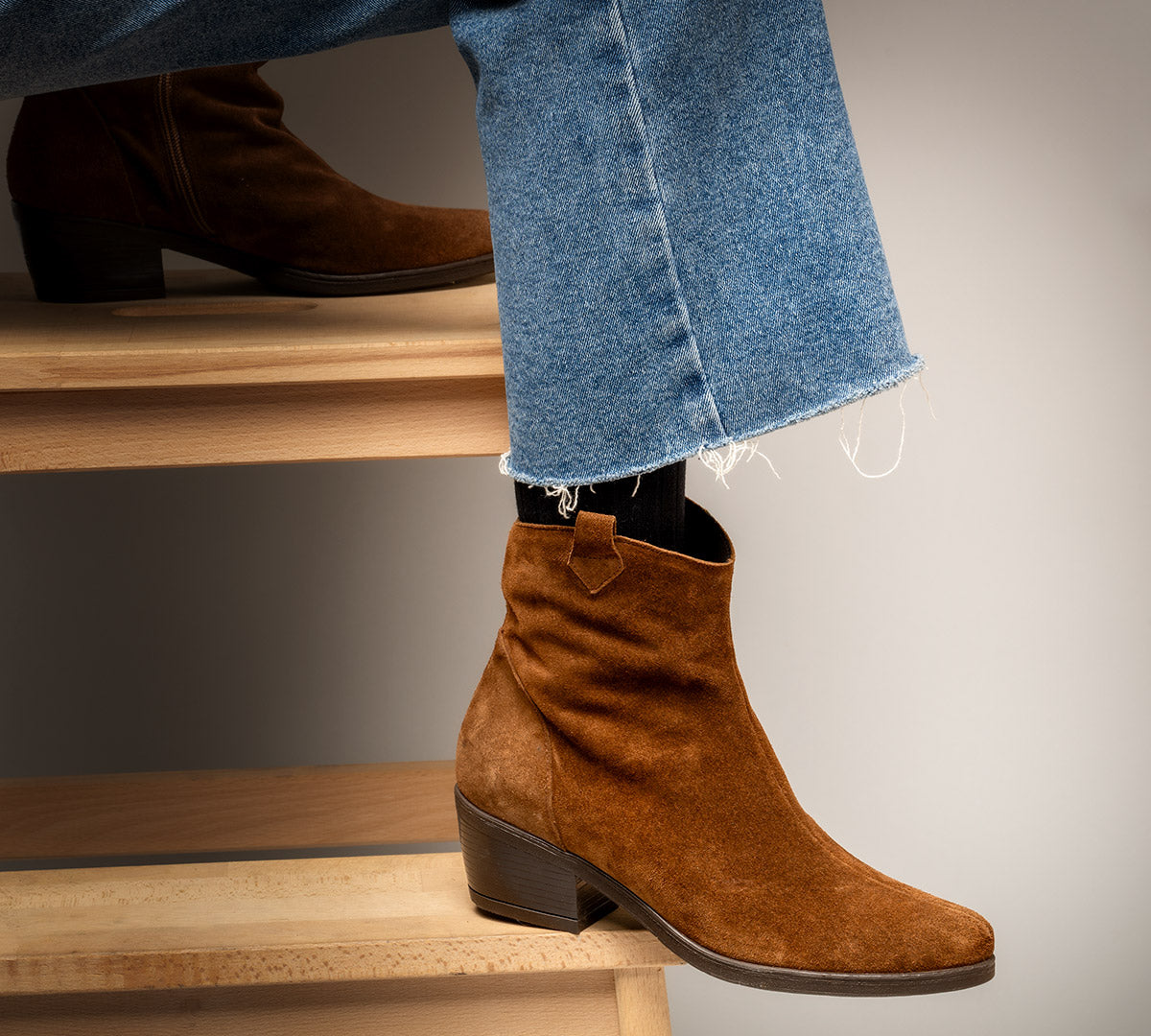 Botín Fulam serraje castaña