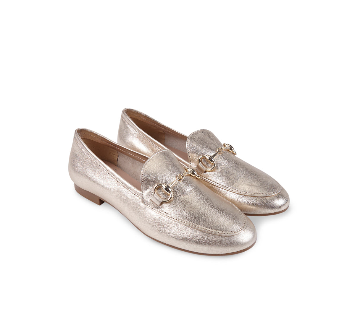 Canido Gold Leather Moccasin