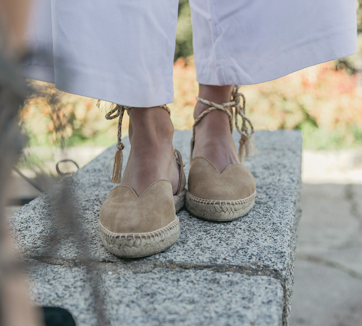 Sotogrande Camel Suede Laced Esparto