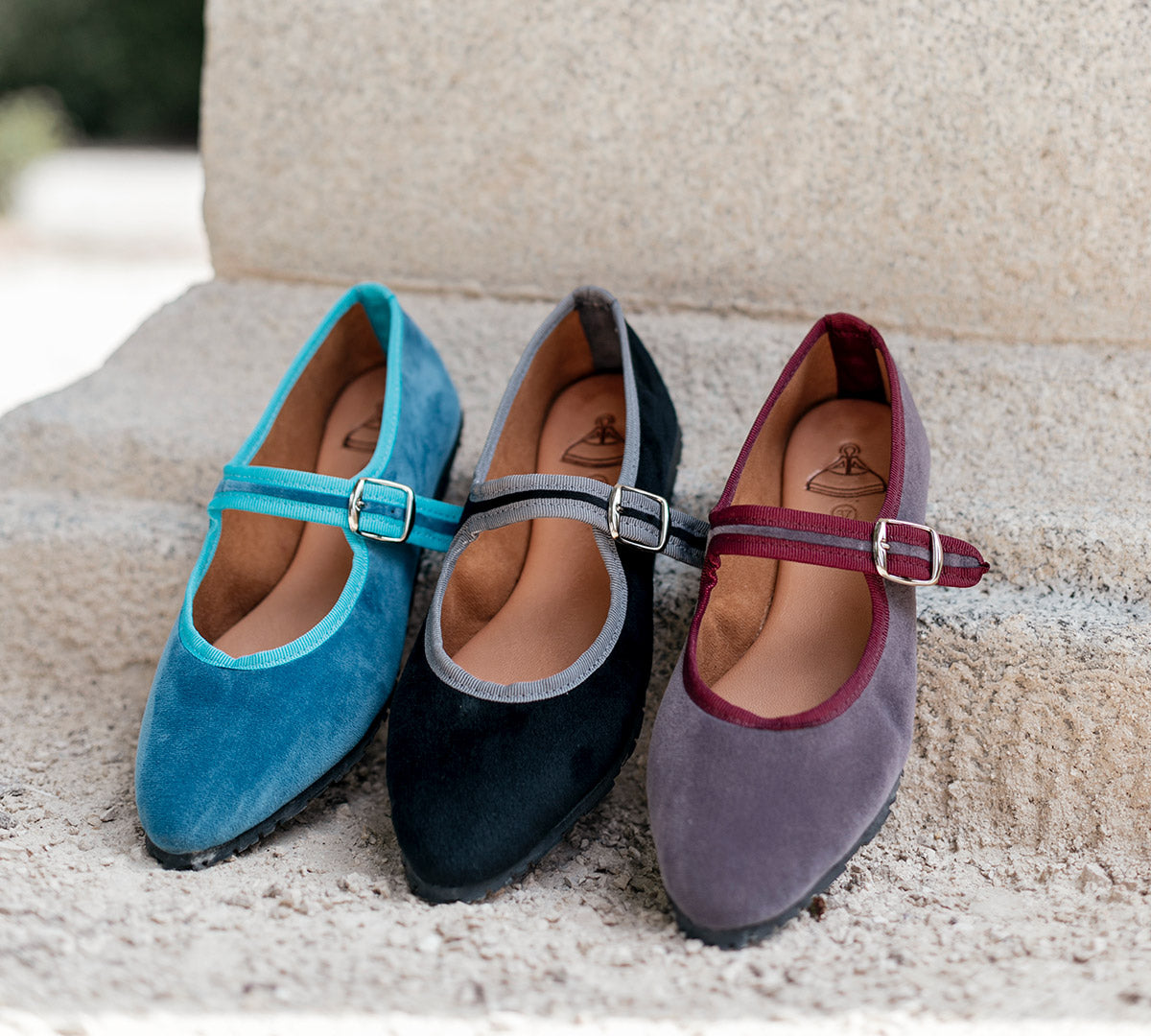 Bérgamo Mary Jane In Black Velvet 