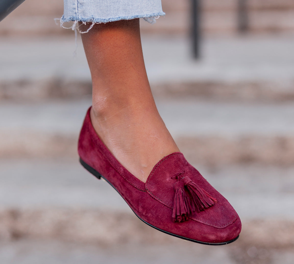 Mocasín Cardiff Guinda