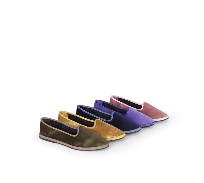 Slipper Furlane Terciopelo Morado