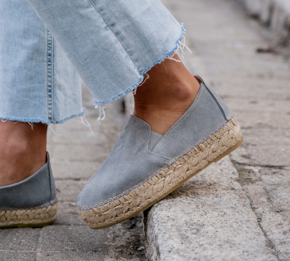 Palma Blucher in Blue Suede 