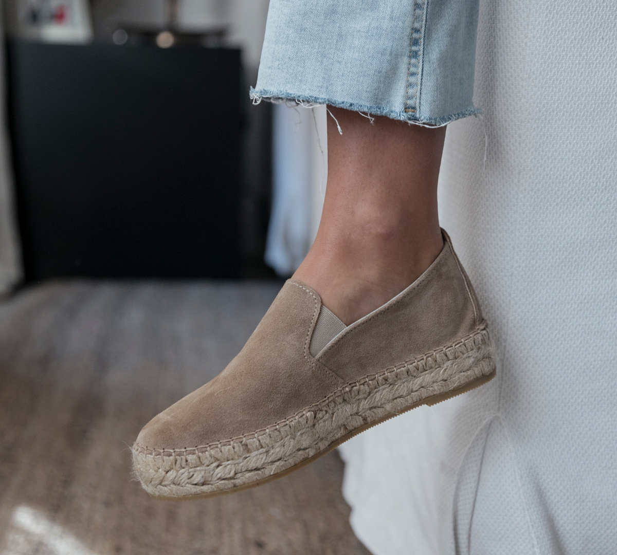 Palma Blucher in Camel Suede 