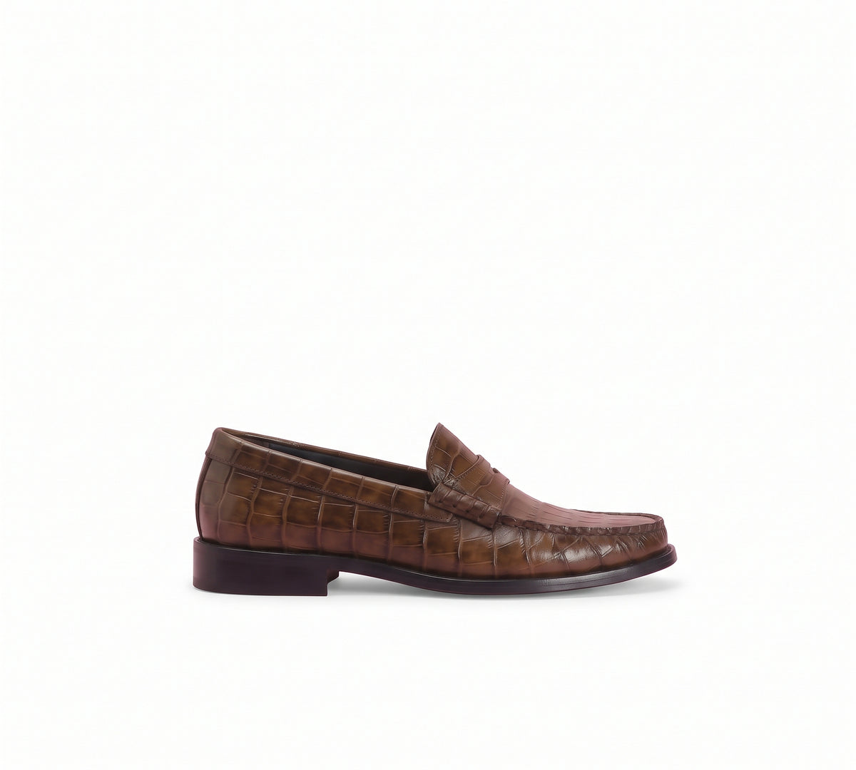 Mocasín coco piel marrón