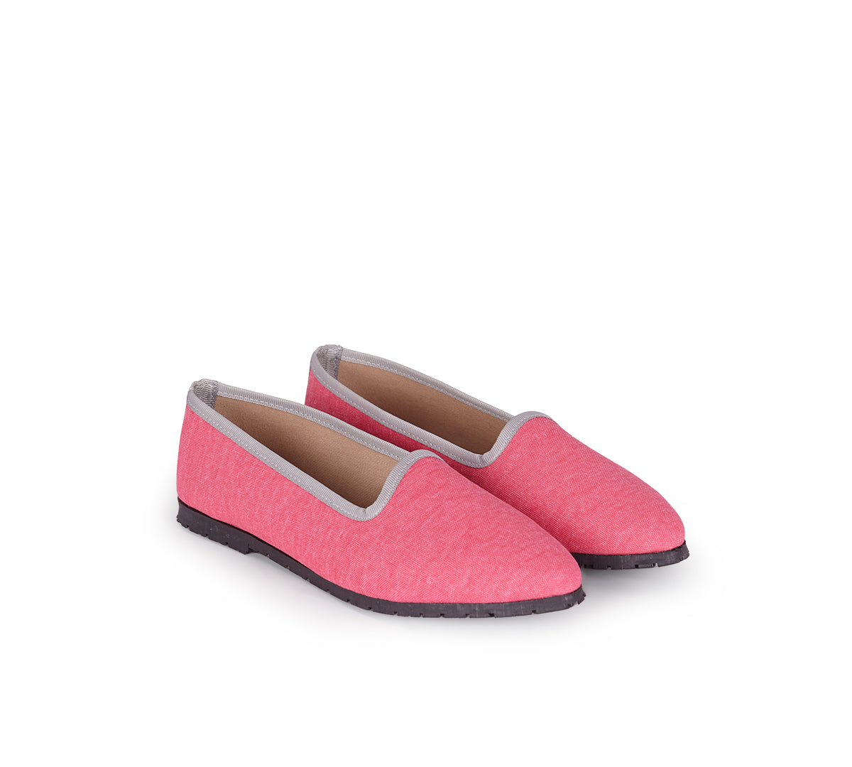Veneciana Carla Lino Fucsia  Vivo Gris