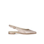 Ibiza Gold Leather Ballerinas