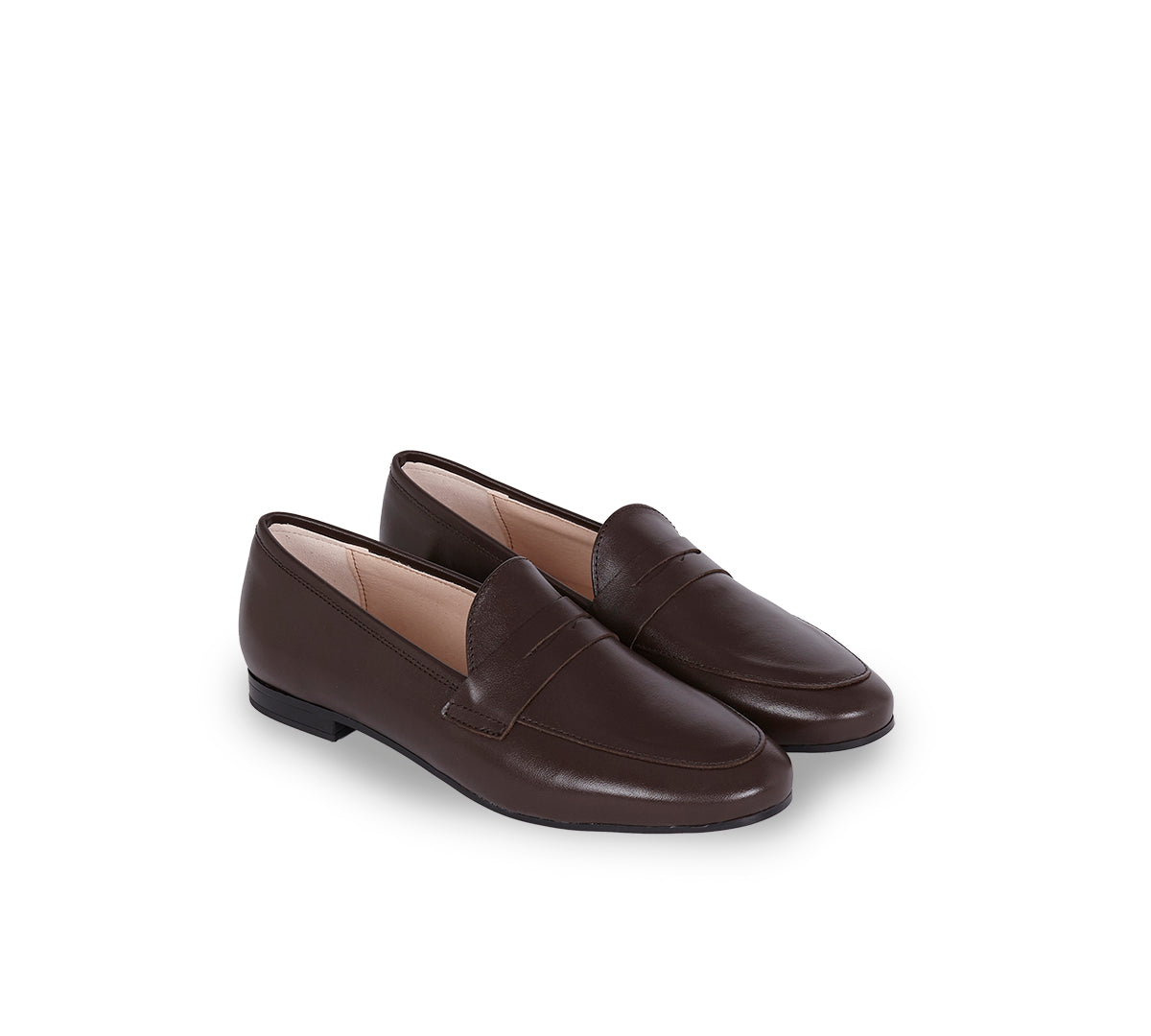 Mocasín penny piel marrón chocolate