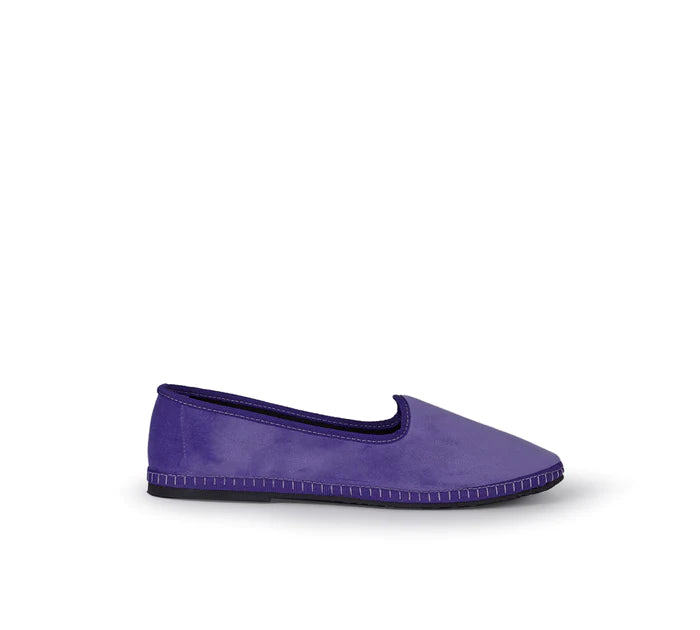 Slipper Furlane Terciopelo Morado