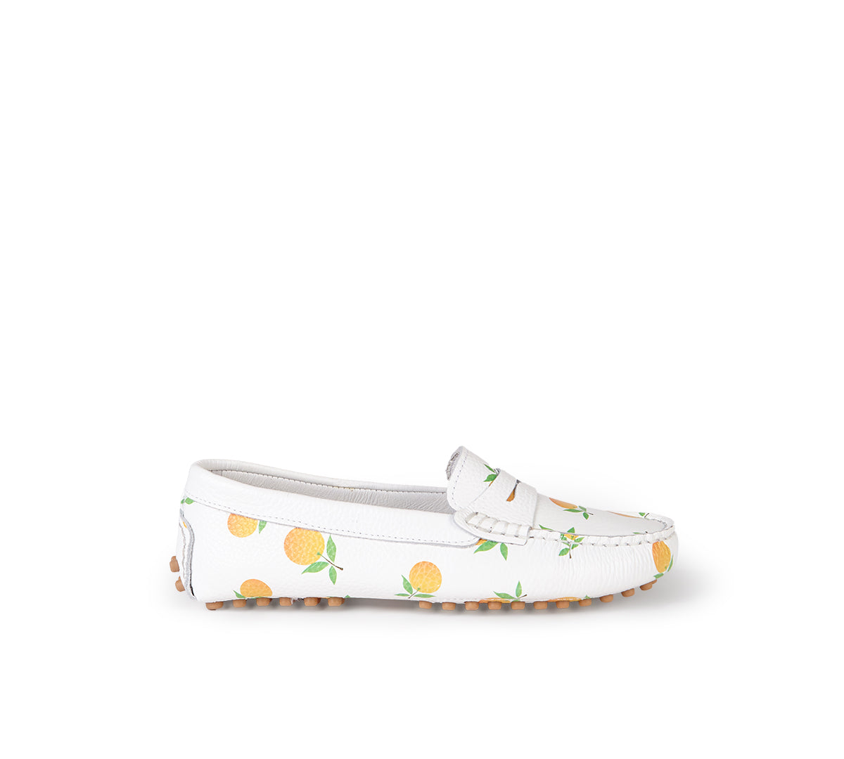 Mocasines Oporto piel naranjas