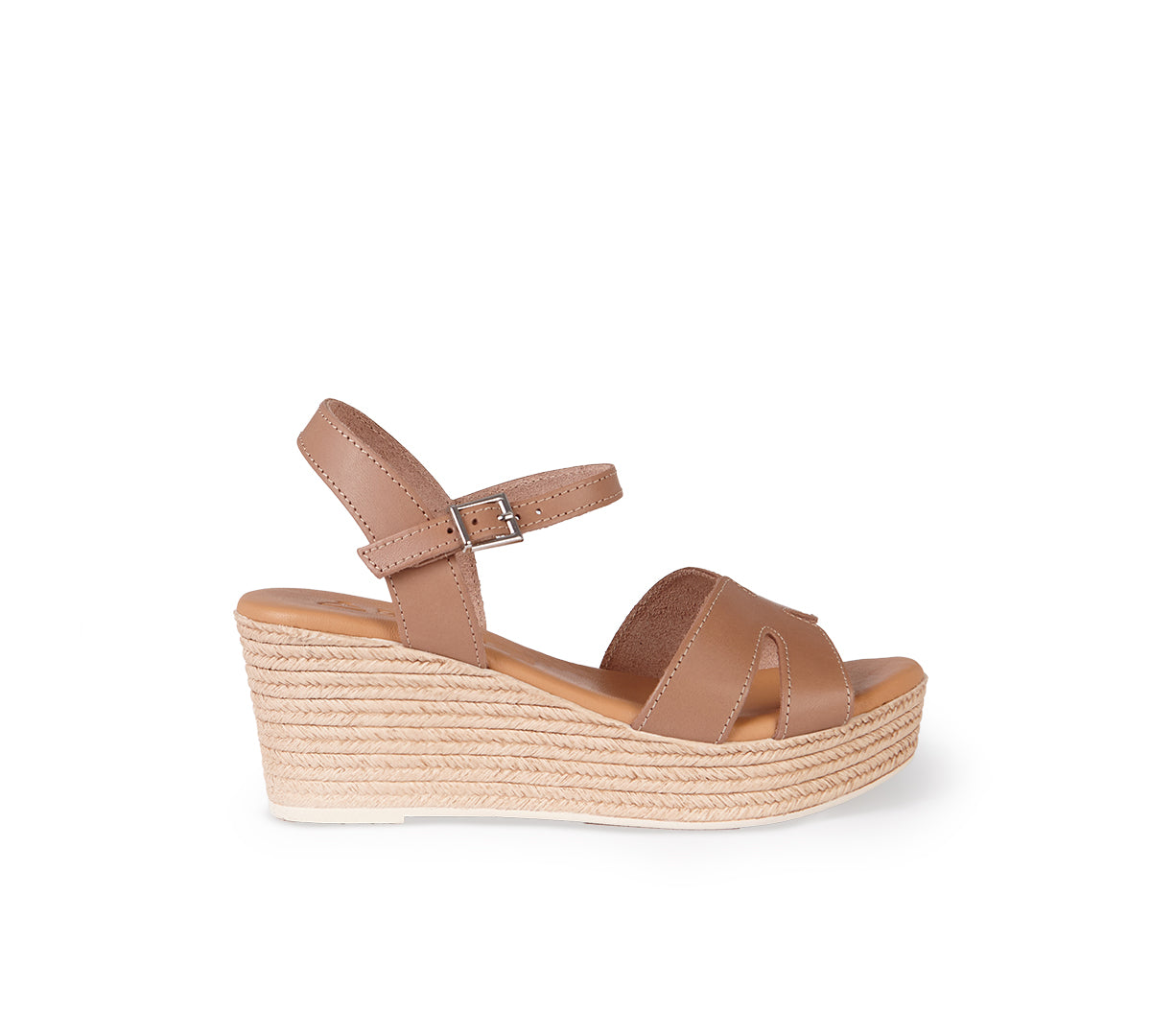 Sandalia atenea piel camel
