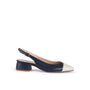 Berta Navy with Nude Toe 