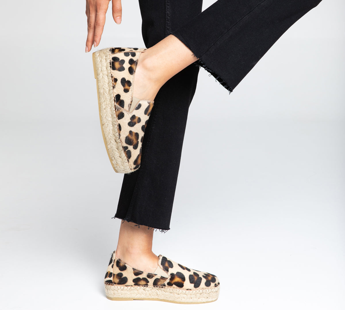 Palma Blucher in Animal Print Suede 