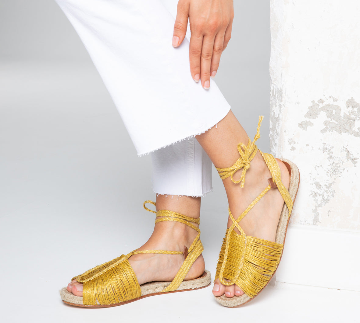 Esparto Hilos Mostaza