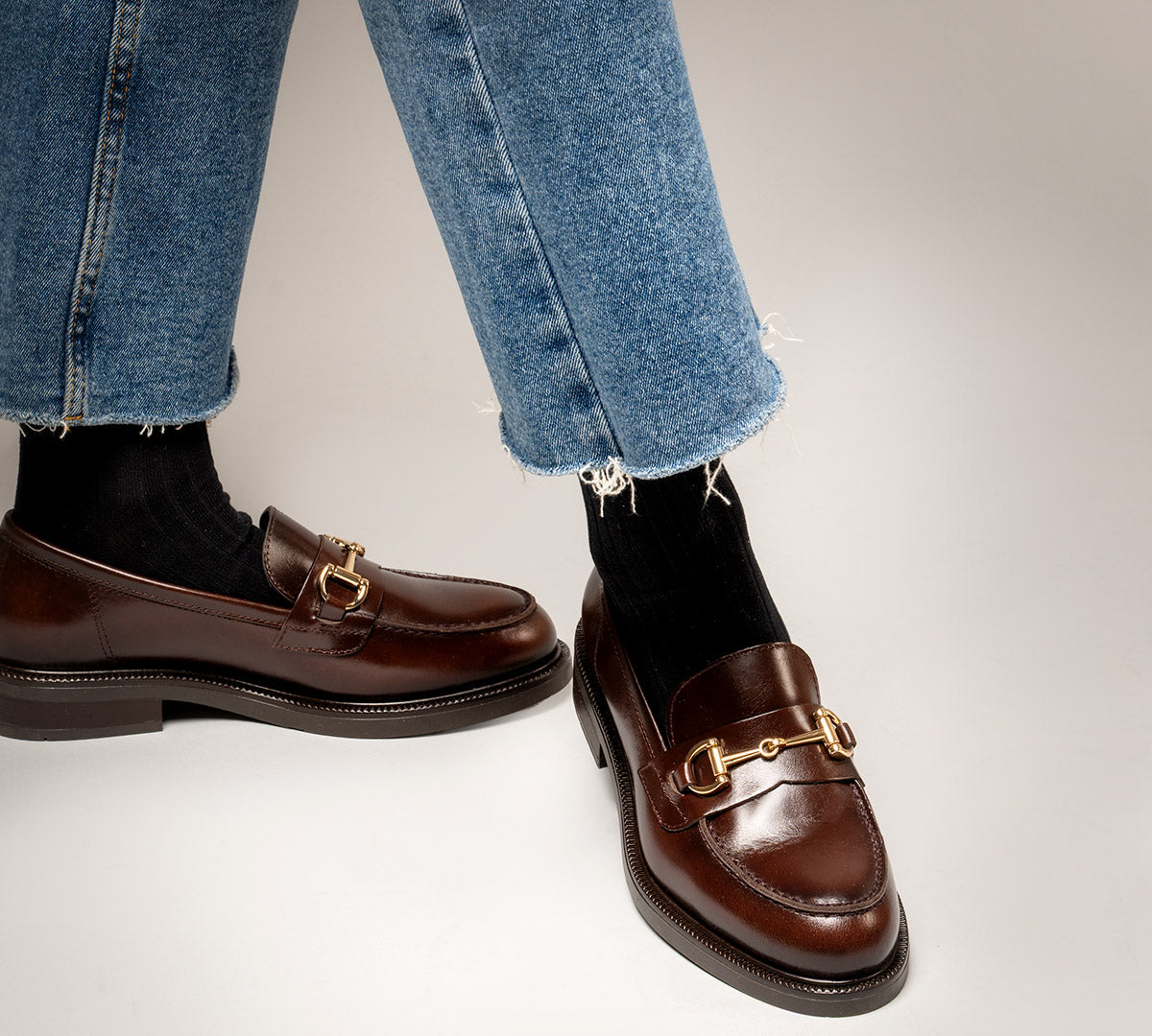 Mocasín Oxford Piel Marrón