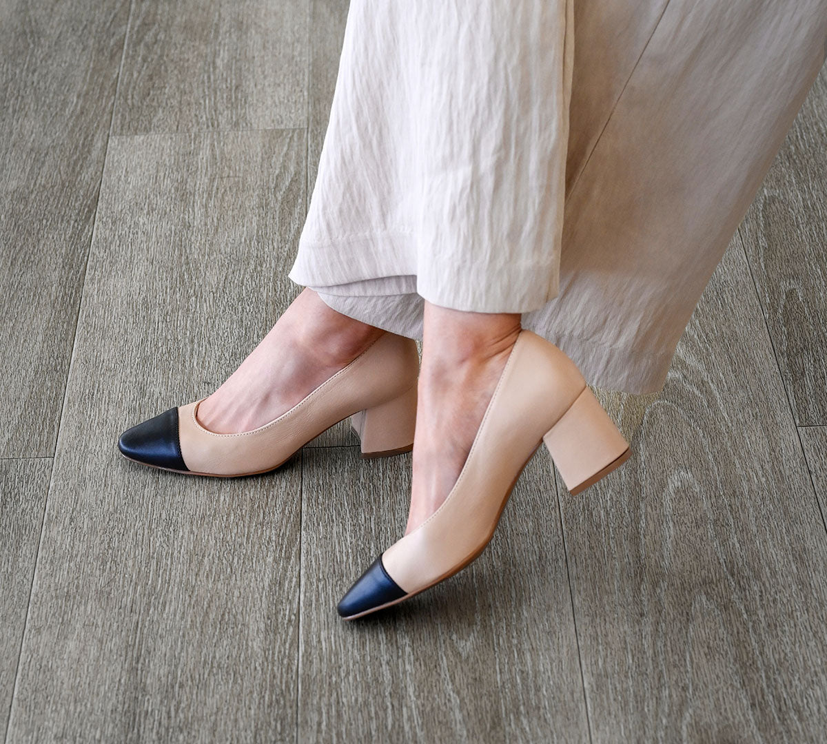 Salón Guante arena punta negra