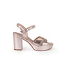 Sandalia Pippa metalizada champagne