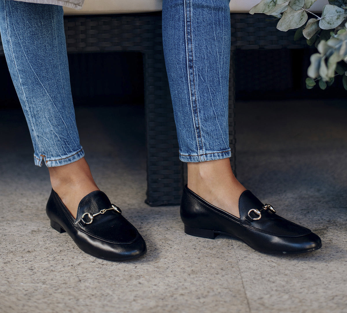 Mocasín Canido Piel Negro