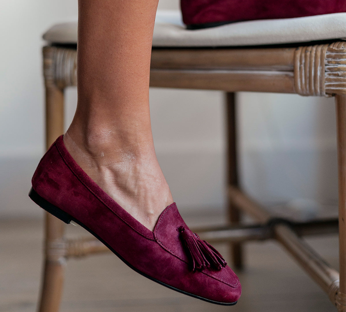 Mocasín Cardiff Guinda